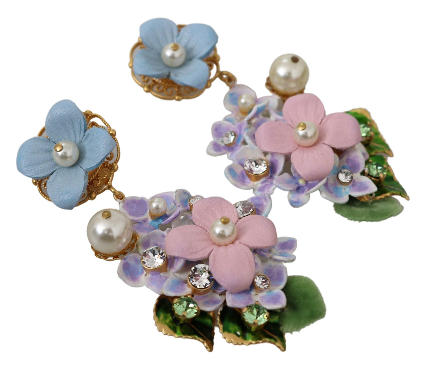 Dolce & Gabbana Enchanting Floral Clip-On Earrings