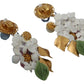 Dolce & Gabbana Enchanting Floral Clip-On Earrings