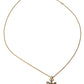 Dolce & Gabbana Gold-Toned Crystal Cat Charm Necklace