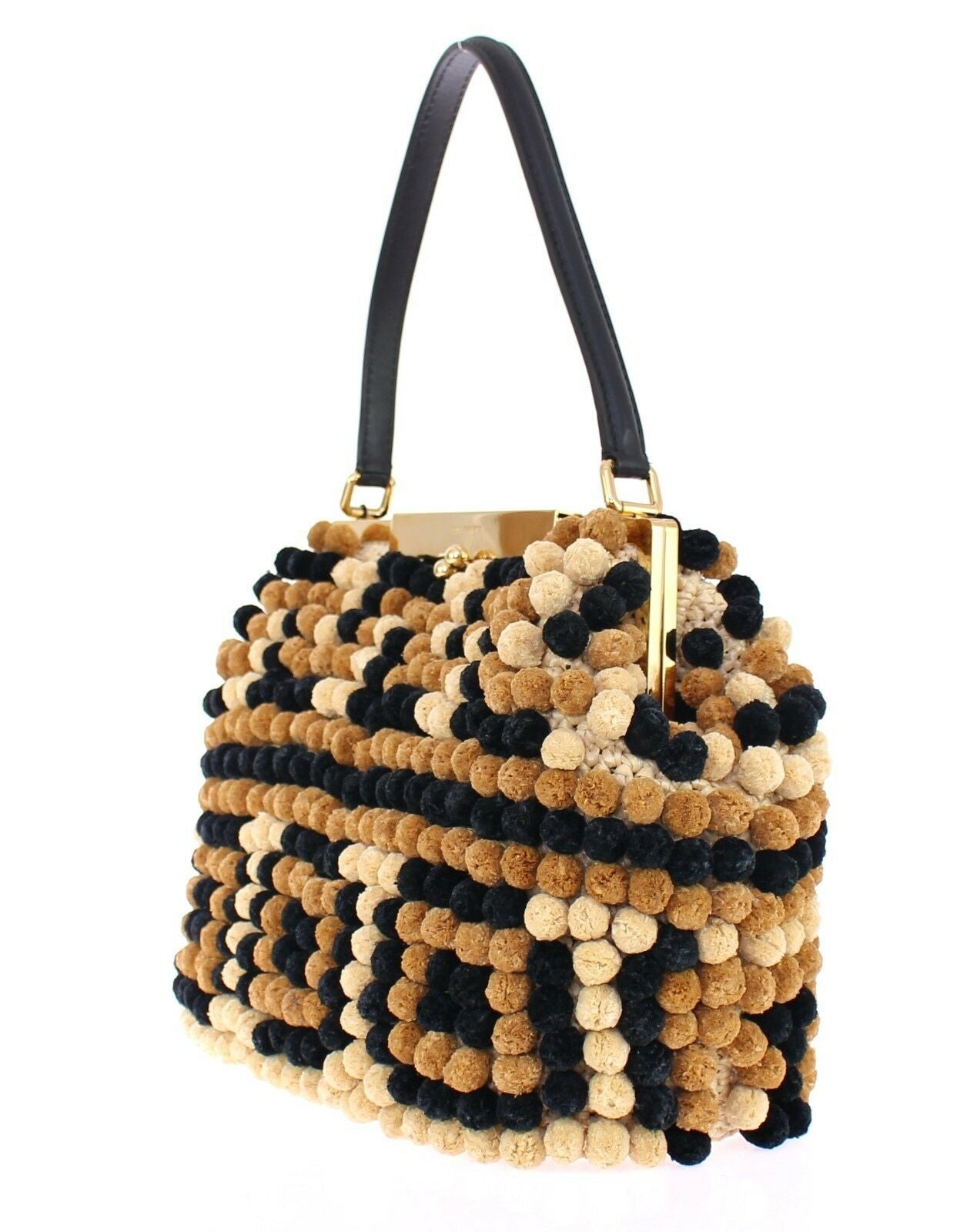 Dolce & Gabbana Elegant Beaded Viscose Frame Bag