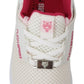 Philipp Plein Chic White Becky Sneakers with Pink Accents