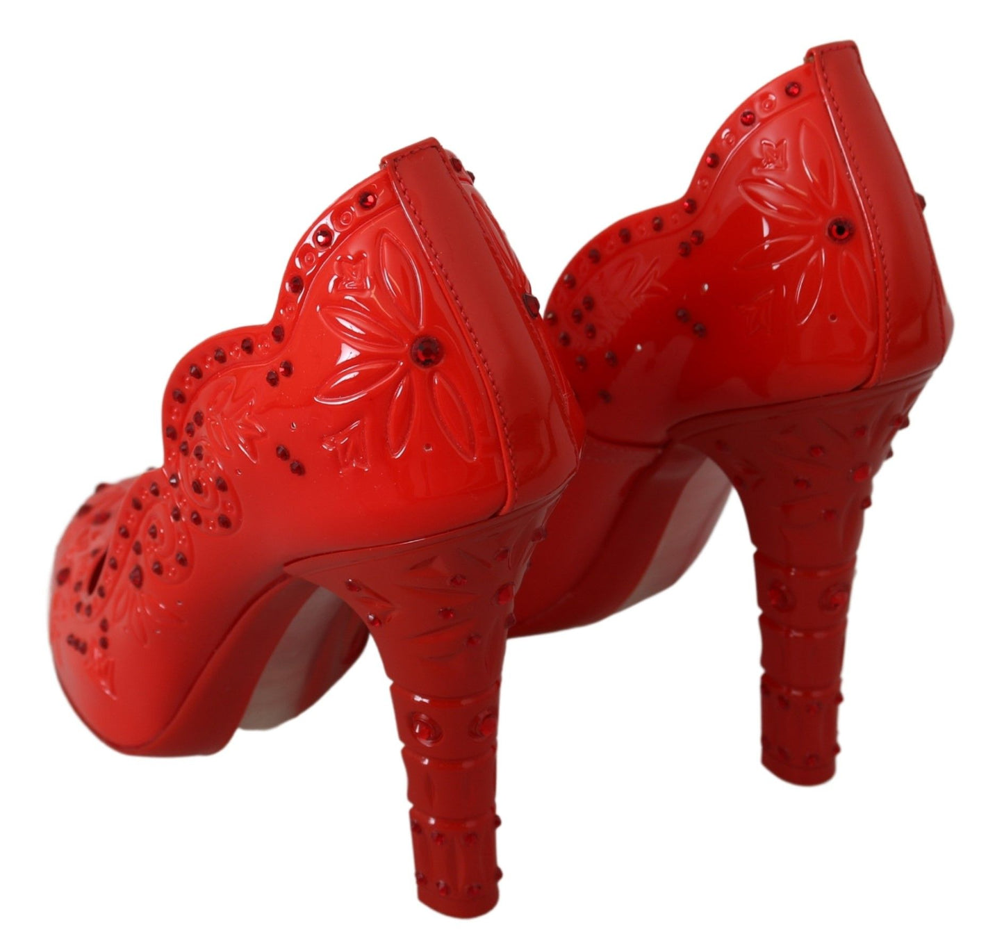 Dolce & Gabbana Red Crystal Cinderella Pumps