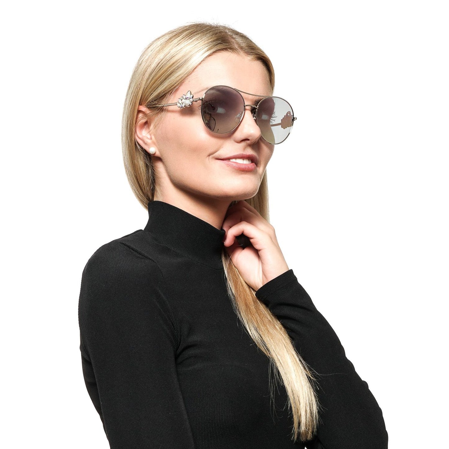 Swarovski Gray Women Sunglasses