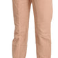 Ermanno Scervino Chic Beige Cropped Cotton Pants