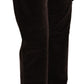 Ermanno Scervino Chic High Waist Cargo Pants in Sophisticated Brown