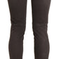 Ermanno Scervino Chic Brown Low Waist Skinny Trousers