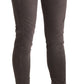 Ermanno Scervino Chic Brown Low Waist Skinny Trousers