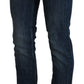 Acht Chic Blue Washed Skinny Denim Elegance