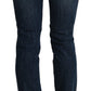 Acht Chic Blue Washed Skinny Denim Elegance