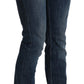 Acht Chic Blue Washed Skinny Denim Elegance