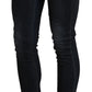 Acht Sleek Black Washed Skinny Jeans