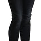 Acht Sleek Black Washed Skinny Jeans