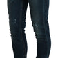 Acht Sleek Low Waist Skinny Denim - Blue Washed