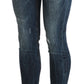 Acht Chic Blue Washed Skinny Denim Delight