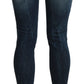 Acht Chic Blue Washed Skinny Denim Delight