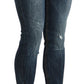 Acht Chic Blue Washed Skinny Denim Delight