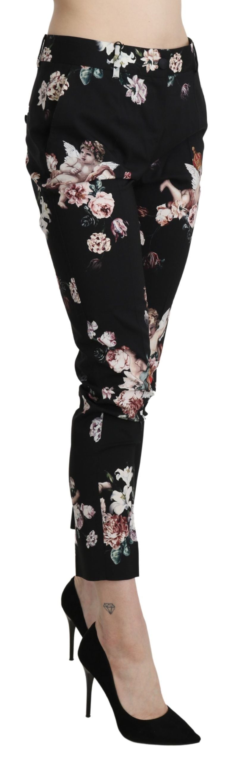 Dolce & Gabbana Elegant High Waist Cropped Trousers