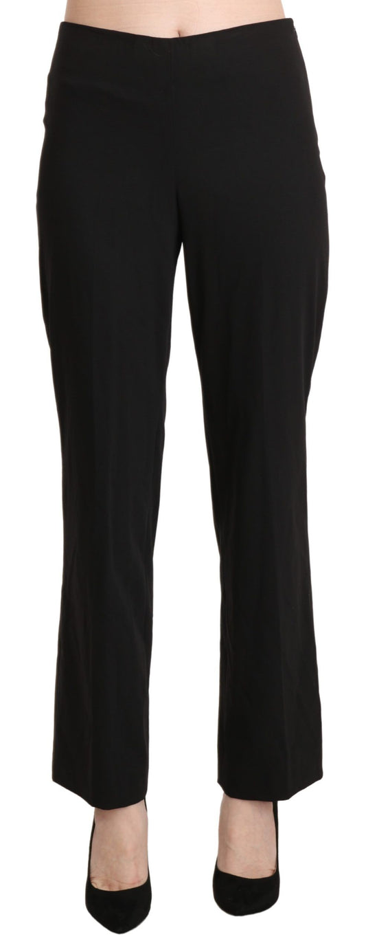 BENCIVENGA Chic Mid-Waist Straight Cotton Pants