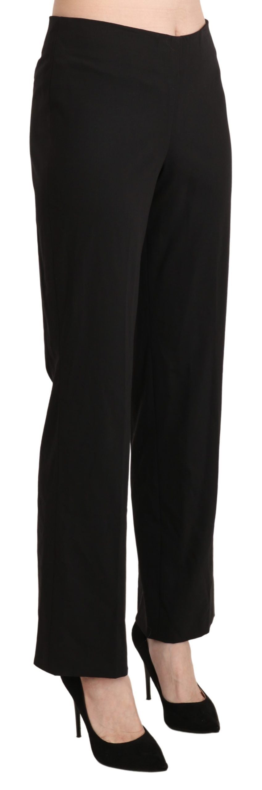 BENCIVENGA Chic Mid-Waist Straight Cotton Pants