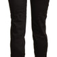 BENCIVENGA Chic Brown Mid-Waist Skinny Cropped Pants