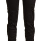 BENCIVENGA Chic Brown Mid-Waist Skinny Cropped Pants