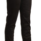 BENCIVENGA Chic Brown Mid-Waist Skinny Cropped Pants