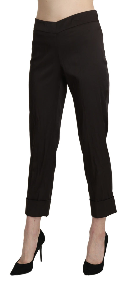 BENCIVENGA Elegant High Waist Cropped Pants