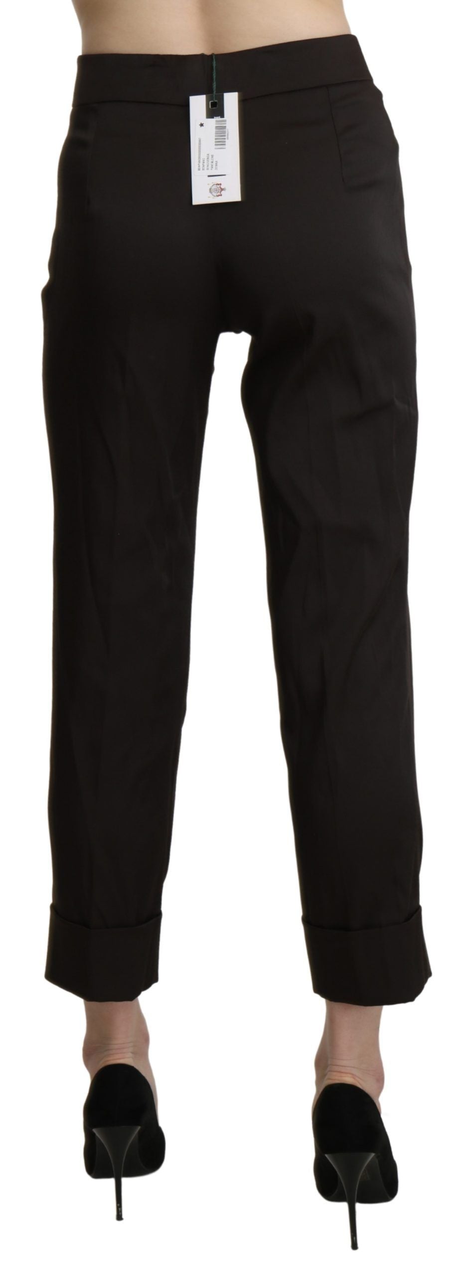 BENCIVENGA Elegant High Waist Cropped Pants