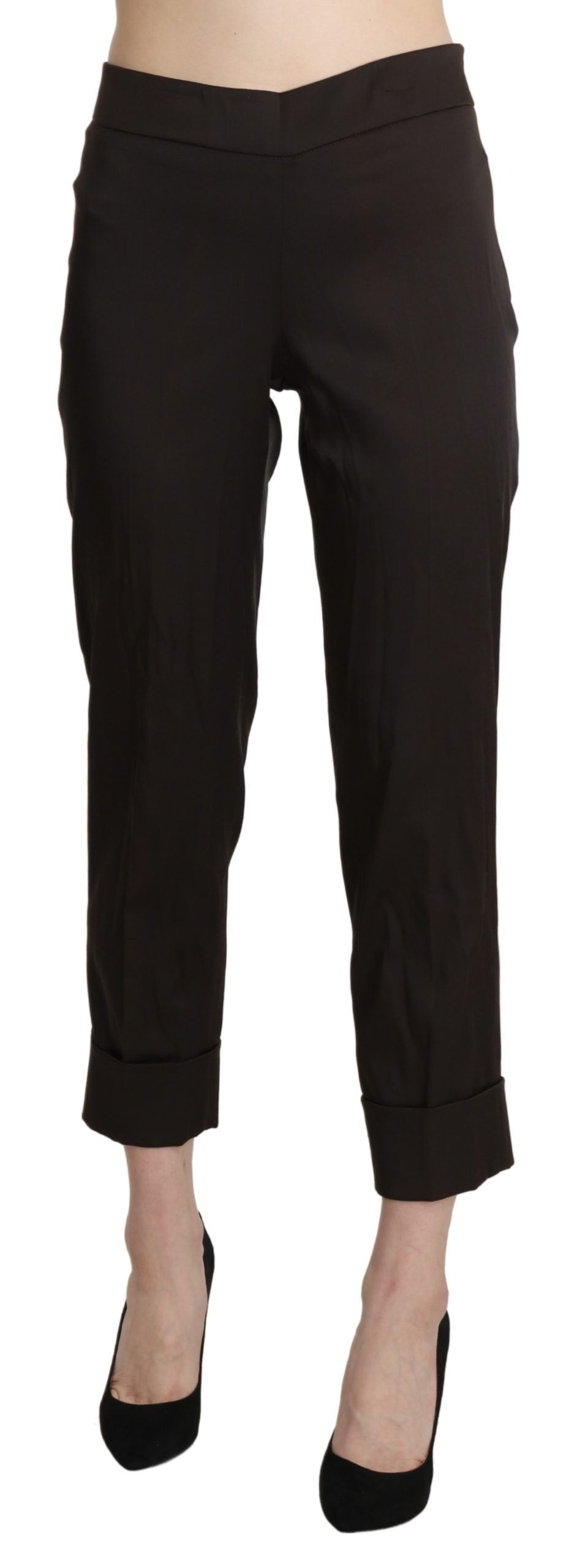 BENCIVENGA Elegant High Waist Cropped Pants