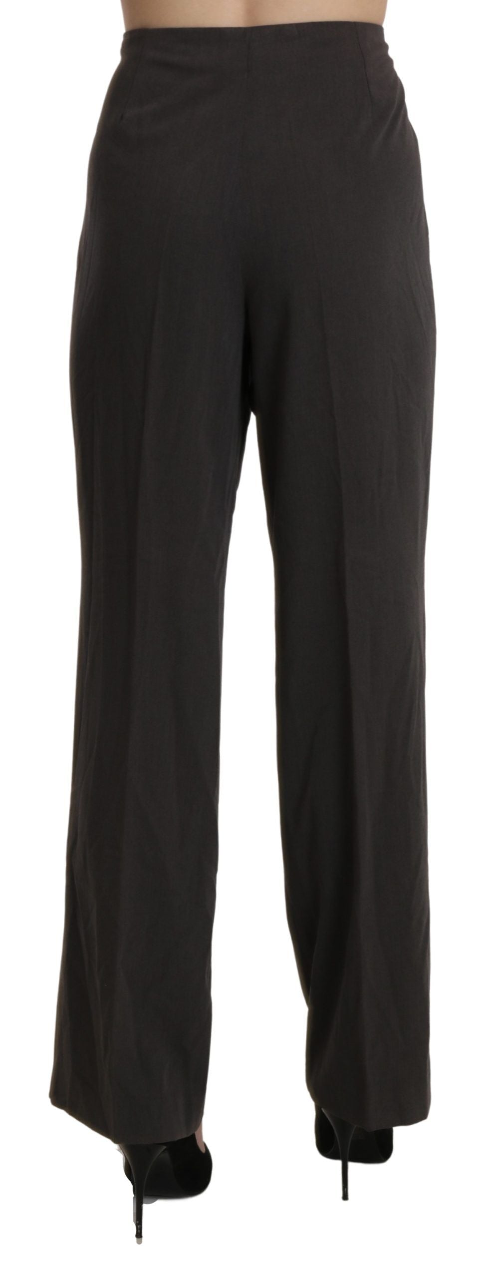 BENCIVENGA Elevated Gray High-Waist Straight Pants