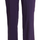 BENCIVENGA Elegant High Waist Violet Straight Pants