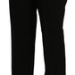 BENCIVENGA Elegant High Waist Straight Black Pants