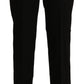 BENCIVENGA Elegant High Waist Straight Black Pants