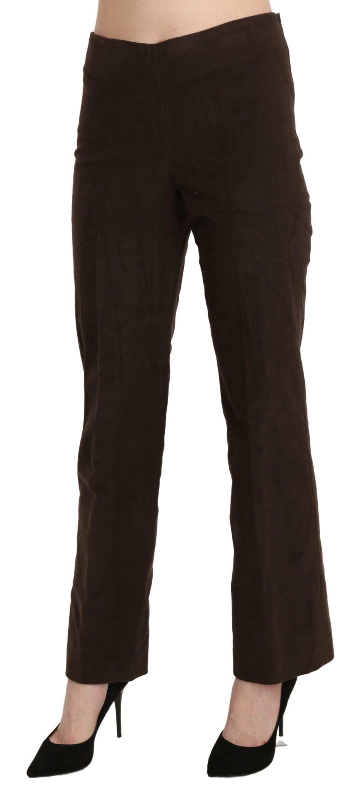 BENCIVENGA Elegant High Waist Suede Pants