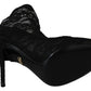 Dolce & Gabbana Elegant Black Lace High Heel Pumps