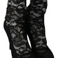 Dolce & Gabbana Elegant Black Lace High Heel Pumps