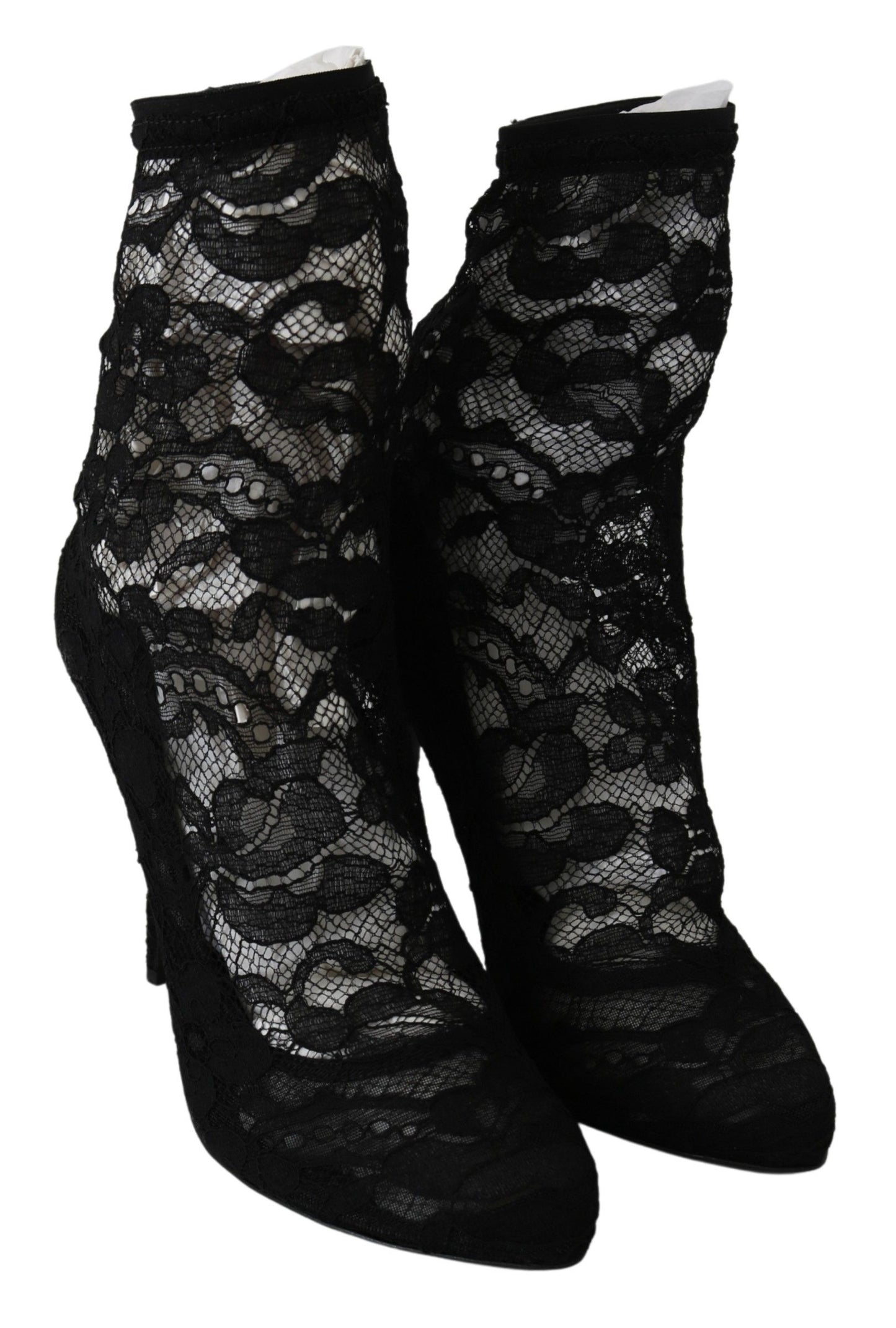 Dolce & Gabbana Elegant Black Lace High Heel Pumps