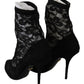 Dolce & Gabbana Elegant Black Lace High Heel Pumps