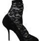 Dolce & Gabbana Elegant Black Lace High Heel Pumps