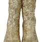 Dolce & Gabbana Golden Elegance Ankle Boots