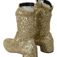 Dolce & Gabbana Golden Elegance Ankle Boots