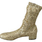 Dolce & Gabbana Golden Elegance Ankle Boots