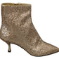 Dolce & Gabbana Glimmering Gold Sequined Leather Boots