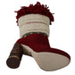 Dolce & Gabbana Chic Multicolor Shearling High Heel Boots