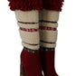 Dolce & Gabbana Chic Multicolor Shearling High Heel Boots