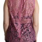 Dolce & Gabbana Elegant Pink Taormina Lace Sleeveless Top