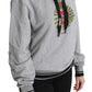 Dolce & Gabbana Exclusive Hooded Gray Cotton Sweater