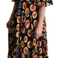 Dolce & Gabbana Chic Multicolor Maxi Desserts Print Dress