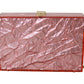 Dolce & Gabbana Elegant Rose Pink Metallic Sheen Box Bag