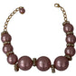 Dolce & Gabbana Elegant Gold-Tone Faux Pearl Crystal Necklace